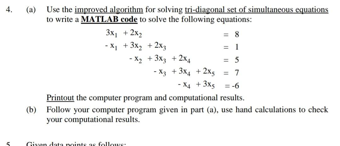 Please use Matlab and give me a code that can be executed