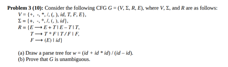 Automata Theory Homework - Problem 3 Problem 3 (10): Consider the following