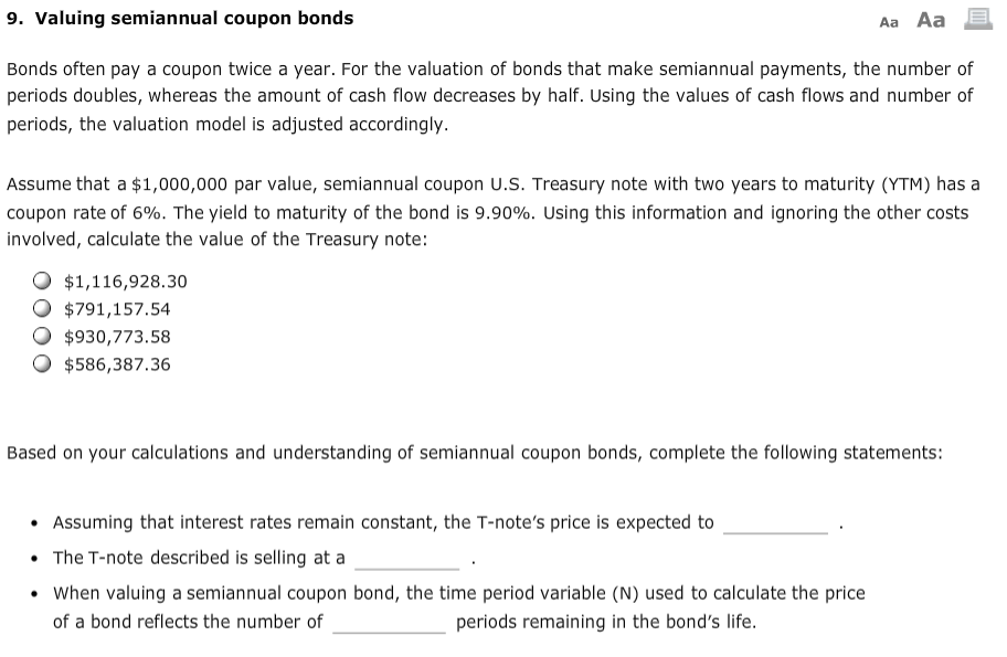 consistent and predictable relationship between a bond's coupon rate, its par value,