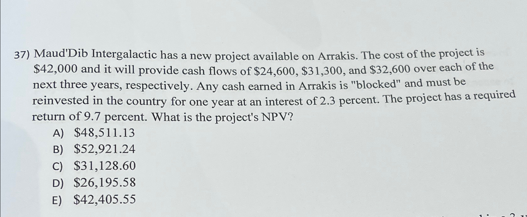  Maud'Dib Intergalactic has a new project available on Arrakis. The cost