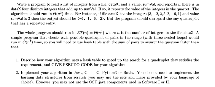 Write a program to read a list of integers from a