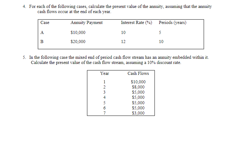 in Excel to solve. Be sure that your Excel answers match what