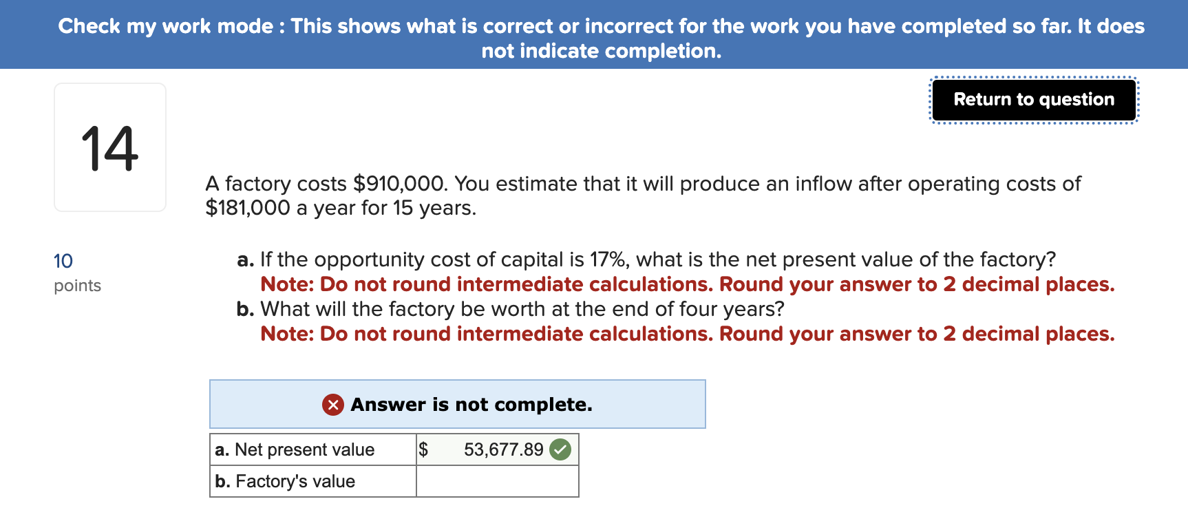 Please help!! Check my work mode : This shows what is correct