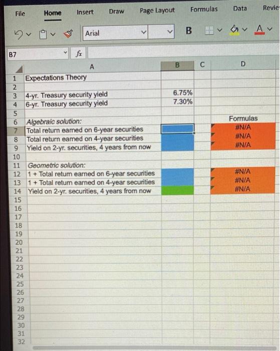  Revie File Formulas Data Home Insert Draw Page Layout & Co