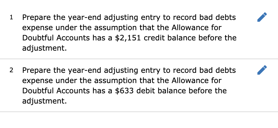 you got the answers! Exercise 7-7 Percent of accounts receivable method LO