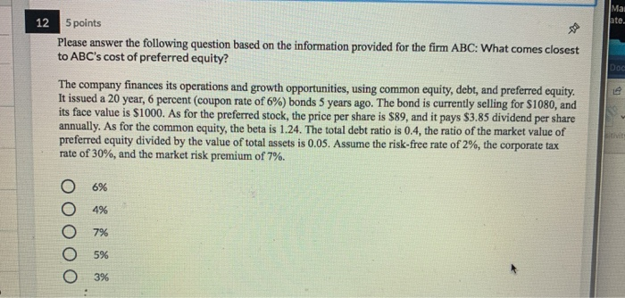  need help with 12 & 13 thanks. 5 points Please answer