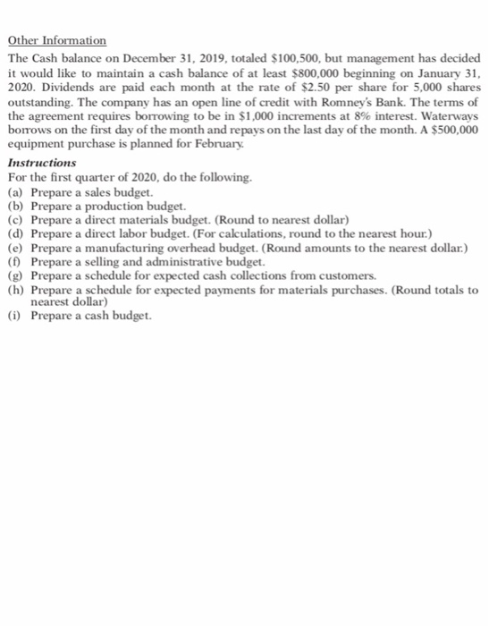 got the numbers please. Waterways This is a continuation of the Waterways