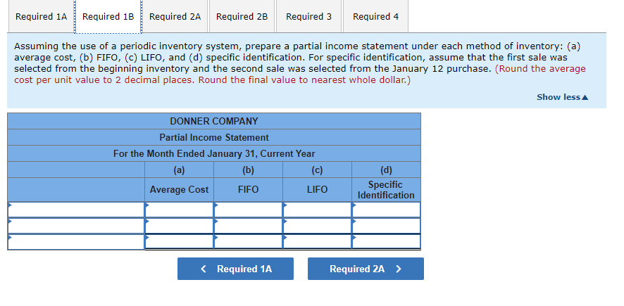 Number of \\ Units \end{tabular} & Cost per Unit & \begin{tabular}{c} Cost