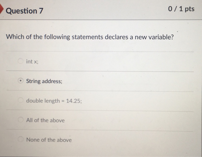 1 pts What is always present in a method call? parentheses a