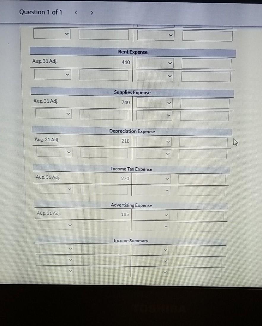"No Entry" for the account titles and enter for the amounts.) Debit