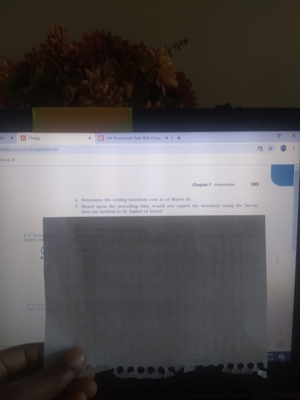 di/4141/4/4@0.00:482 PR 7-1A FIFO perpetual inventory The beginning inventory at Midnight Supplies