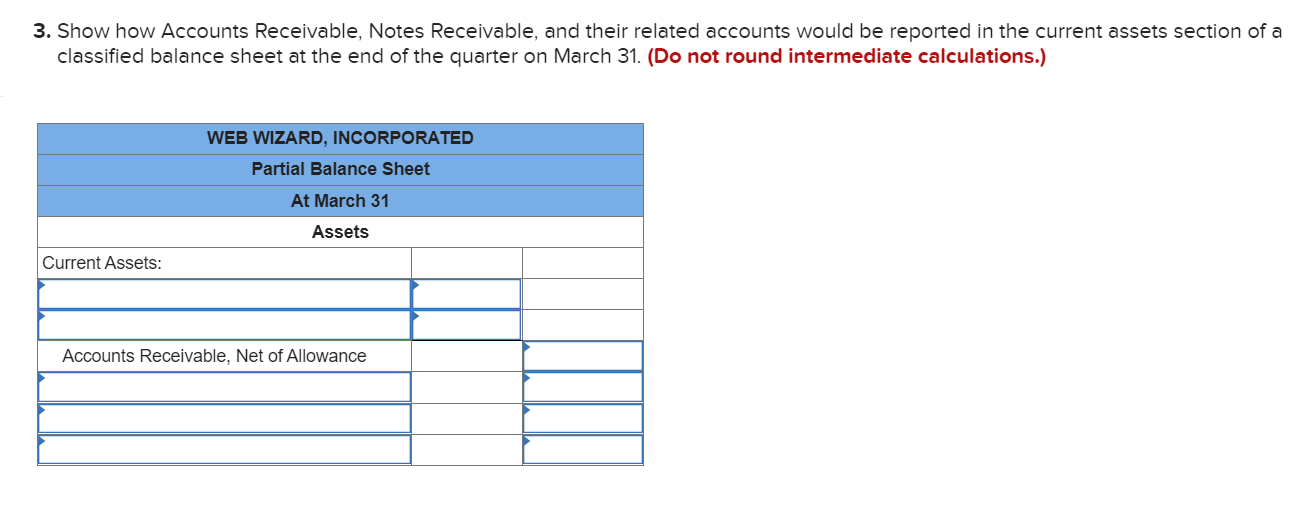 end of the first quarter, the company switched to the aging of