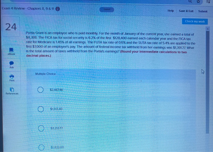  Exam 4 Review - Chapters 8,9 & 11 Help Save &