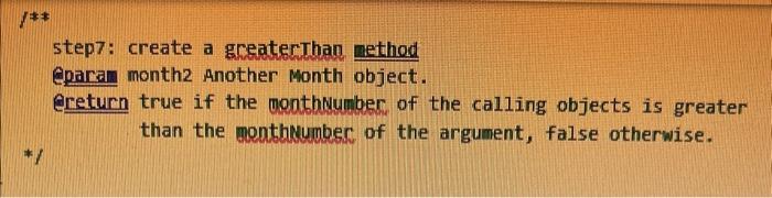java thank you public class Month \{ private int nonthkumber: final string[]