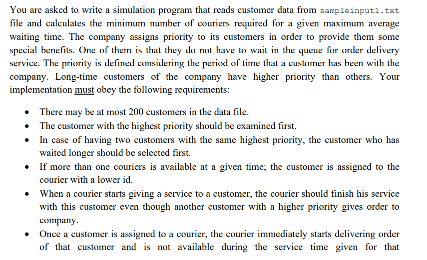 this task, you are supposed to implement a Java program for the