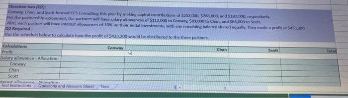  Rurstion two (C2). Conwir, Chart and Scott formed cess Consulting the