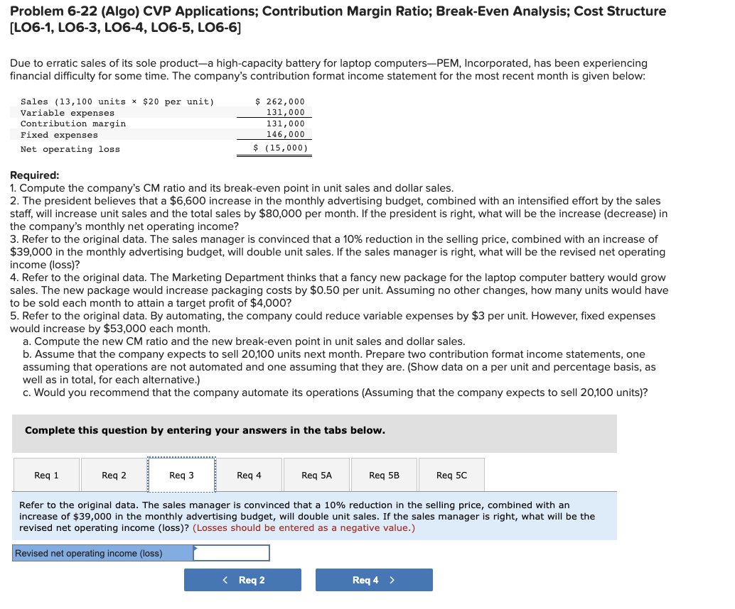 sole product-a high-capacity battery for laptop computers-PEM, Incorporated, has been experiencing financial