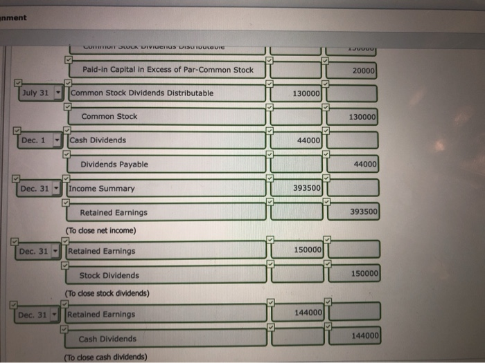 2020, Crane Corporation had the following stockholders' equity accounts. Common Stock ($26