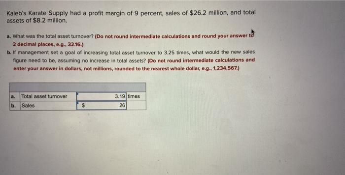  HELP WITH ALL 1) 2) Kaleb's Karate Supply had a profit