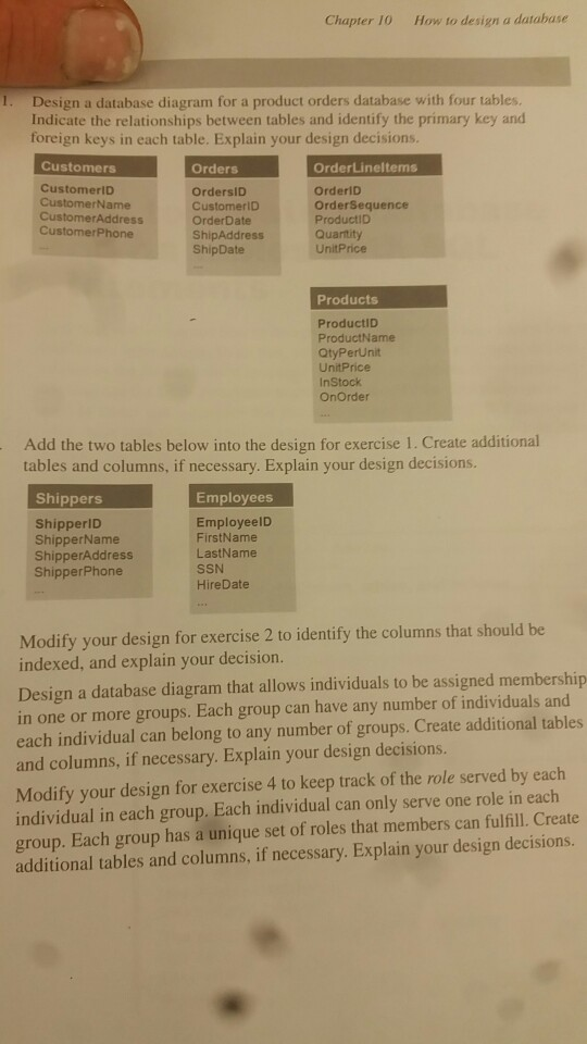  SQL Please perfect this exercise into a diagram. Chapter 10 How