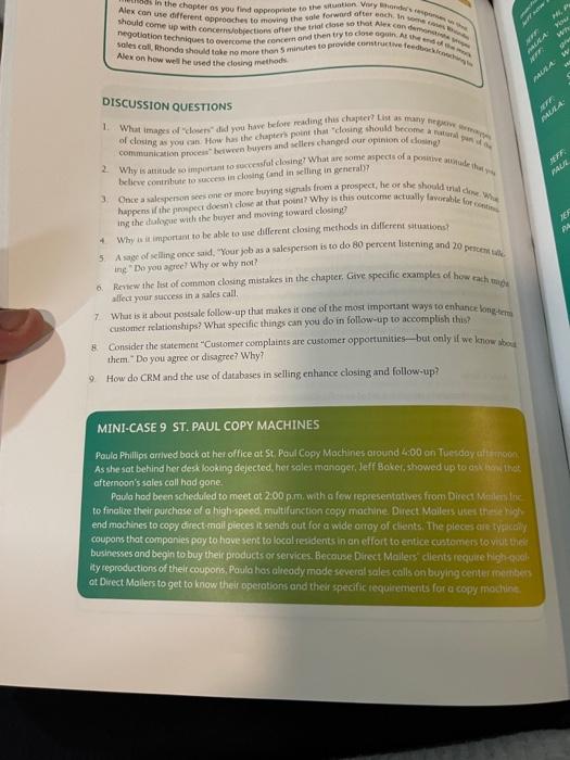 a summary and questions 1-3 please In the chapter as you find