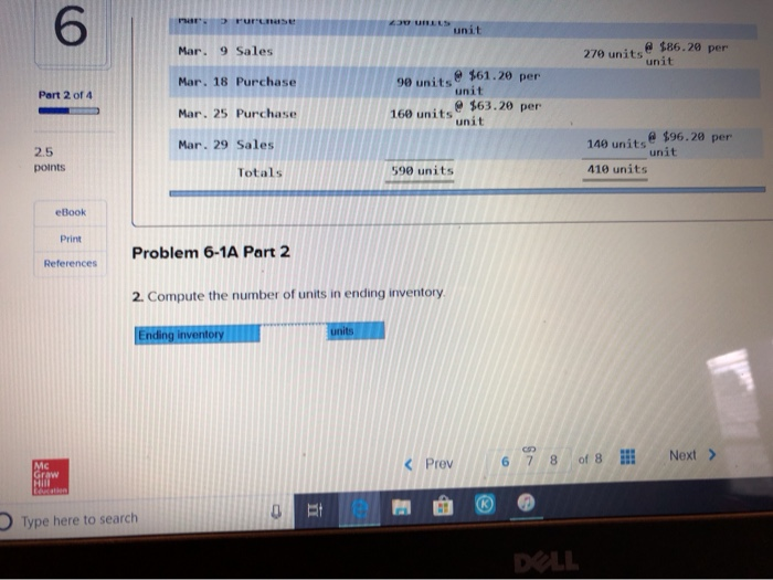 Alternative cost flows LO P1 Pert 2 of 4 The following information
