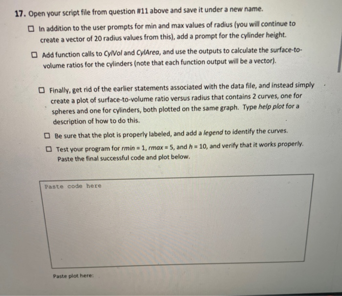 function code below. Paste code here 6. Validate your Sphere Area function