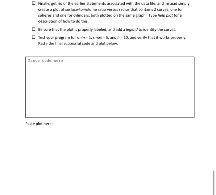 of surface area, volume, and surface-to volume ratio (all formatted to 2