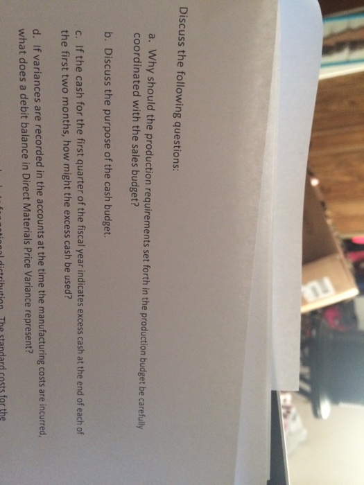  Help! Why should the production requirements set forth in the production