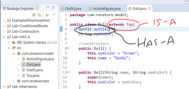 space inside of the Package Explorer panel and select Paste. 4. Name