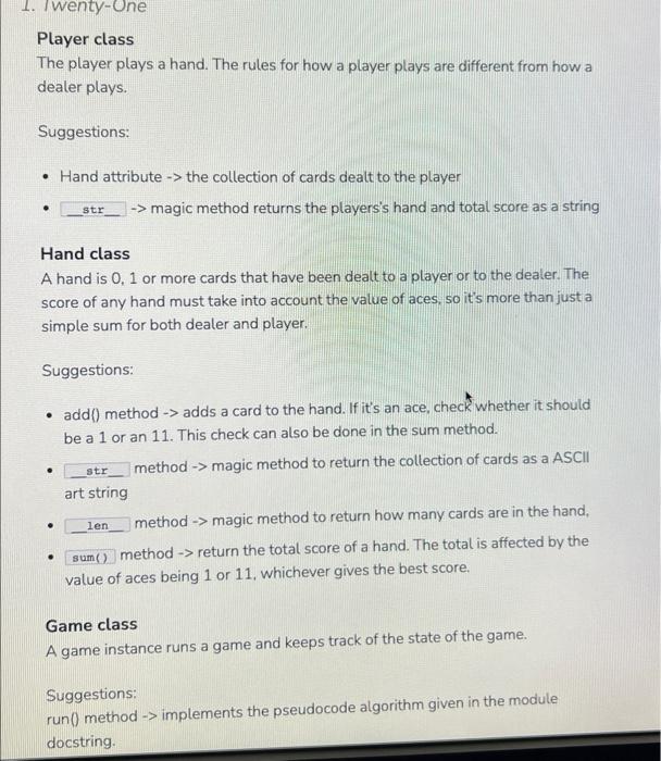 player busts and loses immediately. 2. If a player's sum is exactly