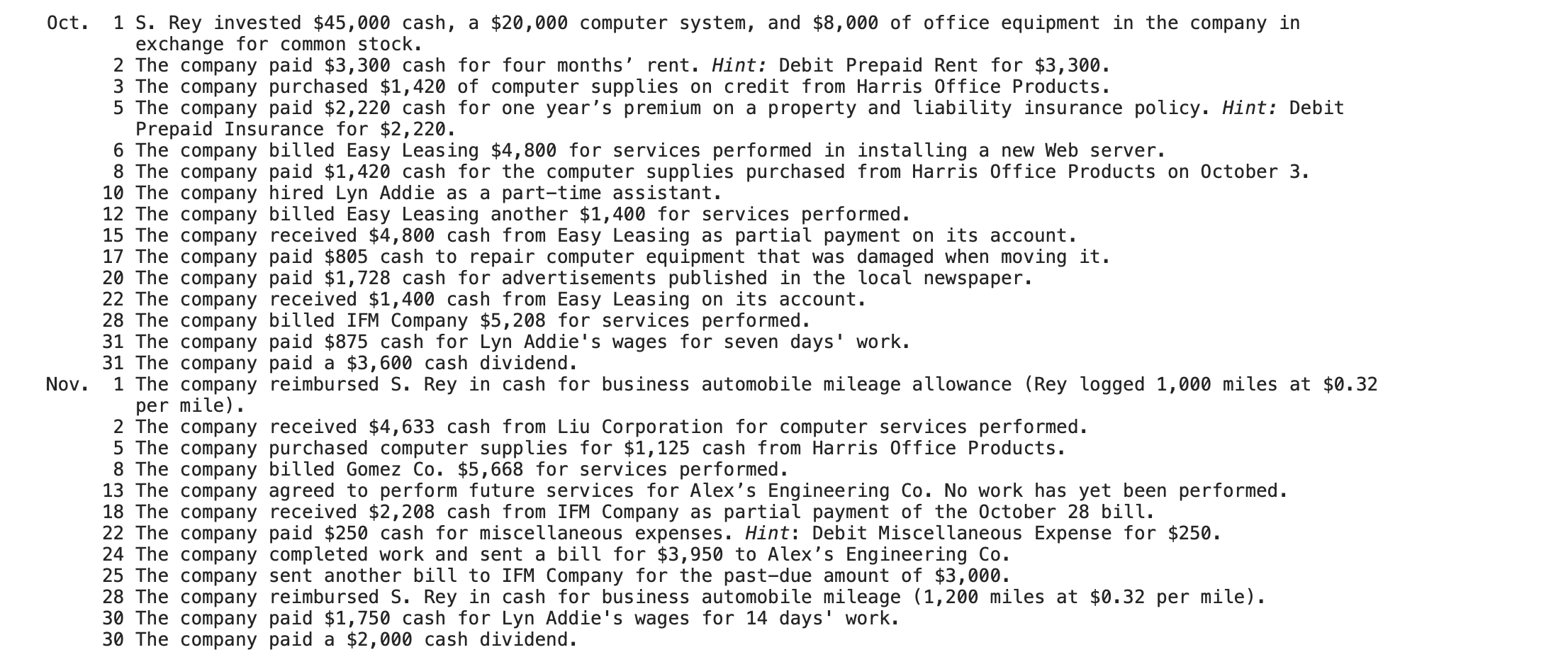 no journal entry required one wrong. I tried to fill it with