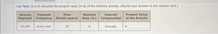 of the annuity due. (Round your answer to the nearest cent.) \begin{tabular}{|c|c|c|c|c|c|}