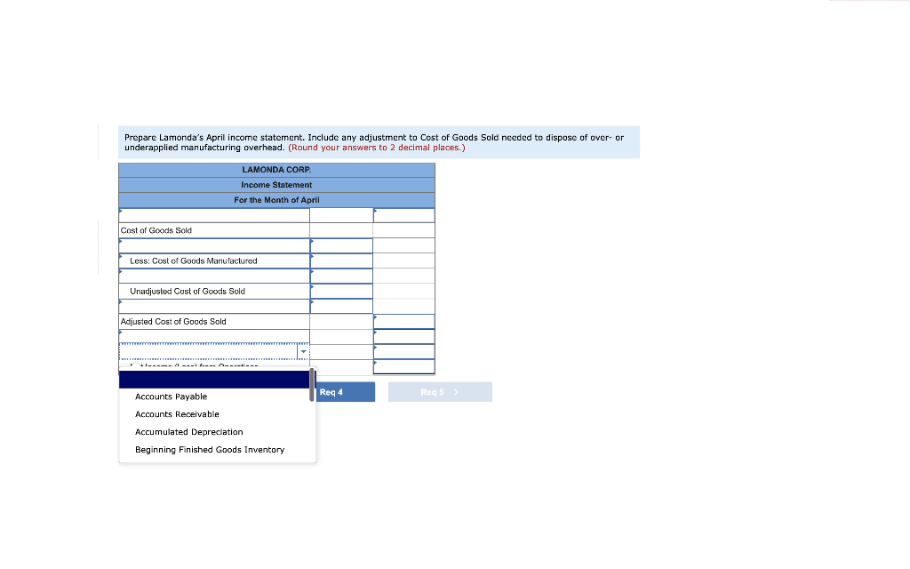 (d) Incurred other costs: Selling expense Pactory utilities Administrative expenses Factory rent