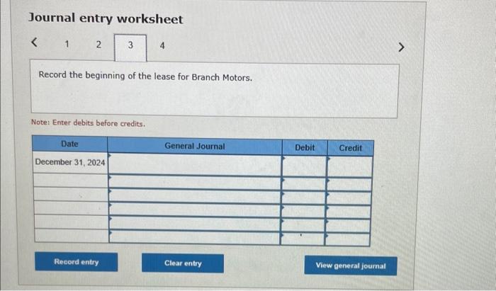 December 31 through 2027. - Branch Motors' Interest rate for determining payments