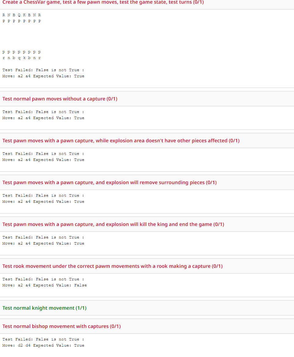  class ChessVar: """ ChessVar class represents an Atomic Chess game. """