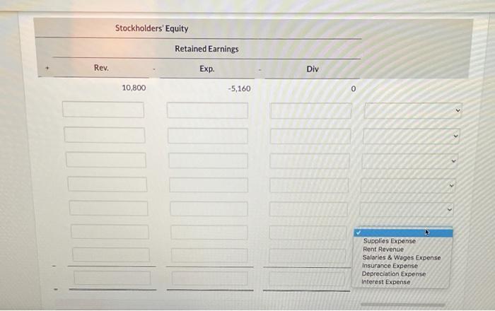 reflect the following data. Include explanations for each adjustment to revenue or