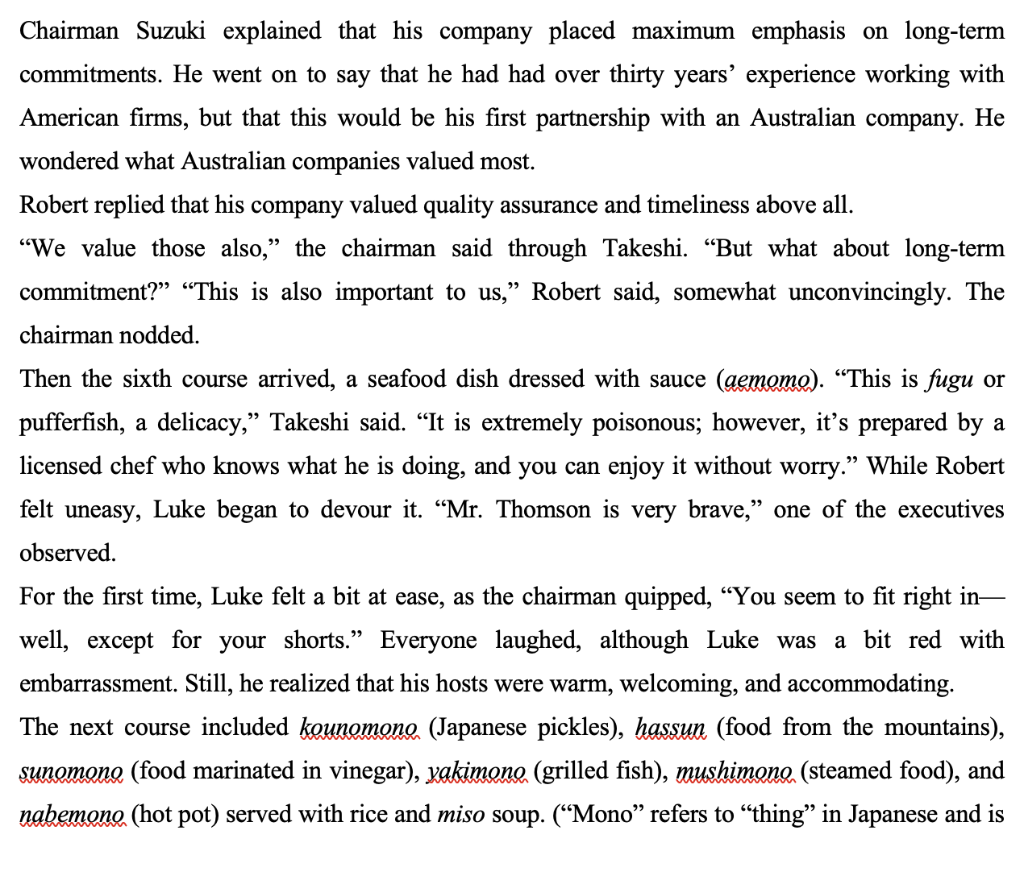 Australian electronics firm, and his associate Luke Thompson, Vice President for Manufacturing,