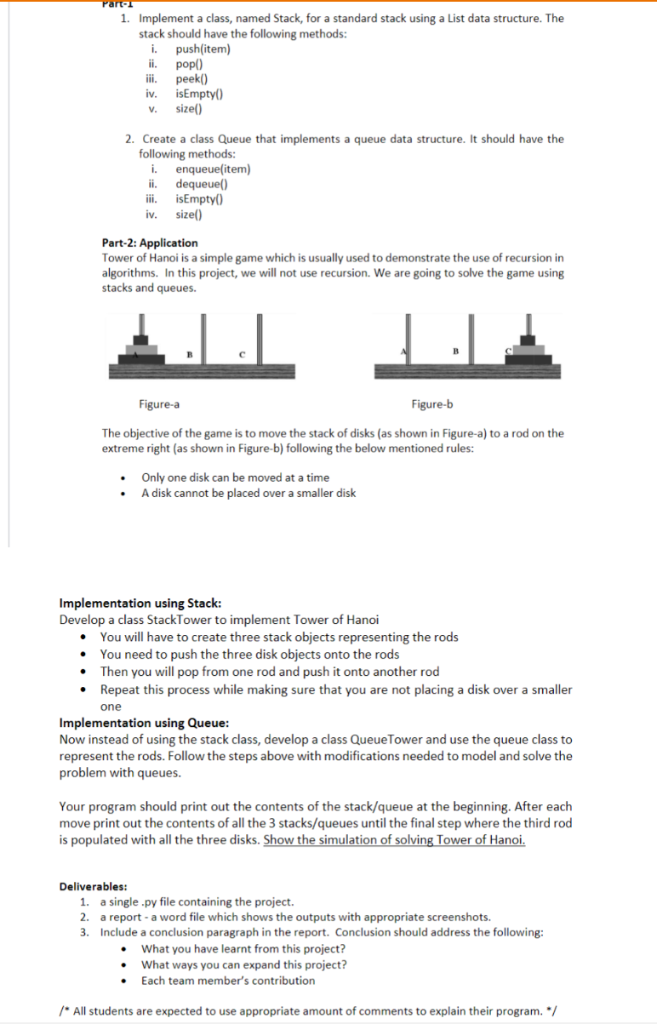  art 1. Implement a class, named Stack, for a standard stack