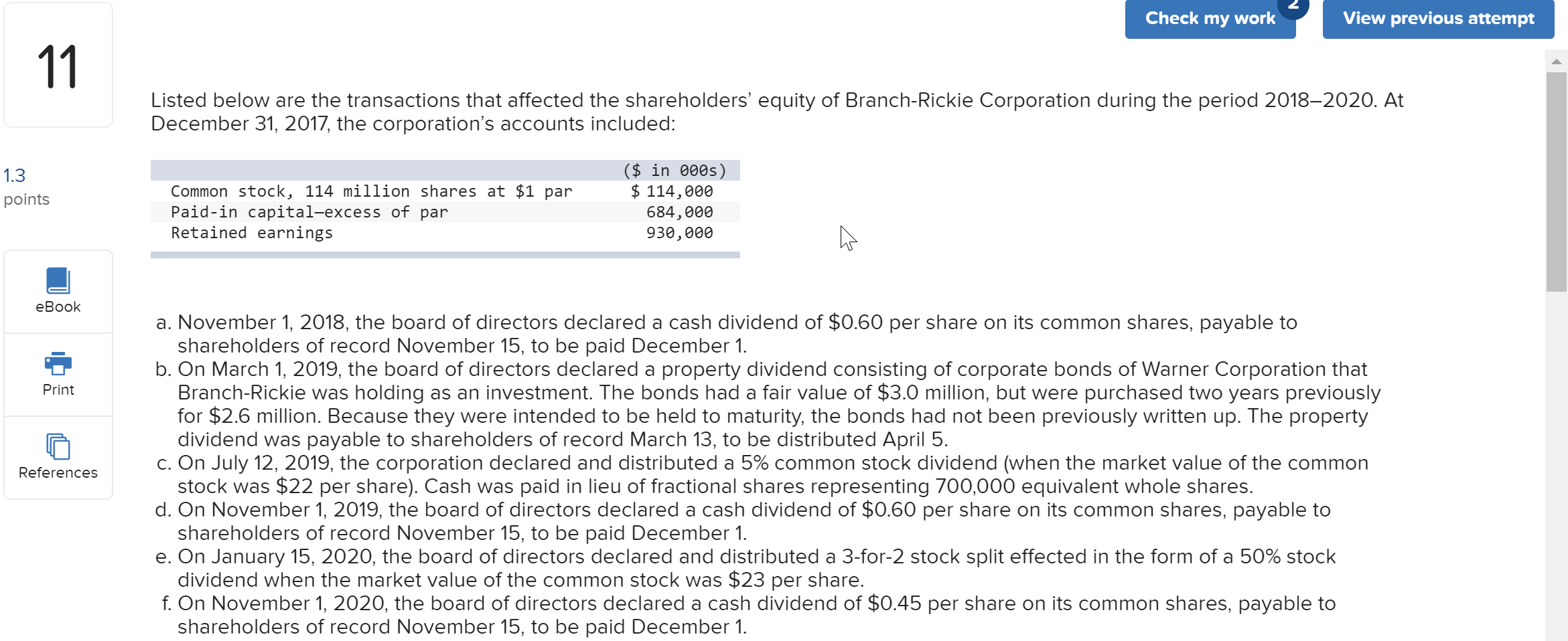 Everything is correct except for the following: -The values under Requirement 1,