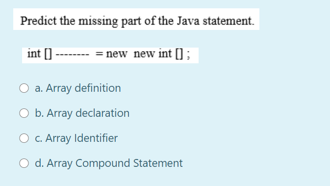 O b. Class O c. Name of method, Number of parameter, Type