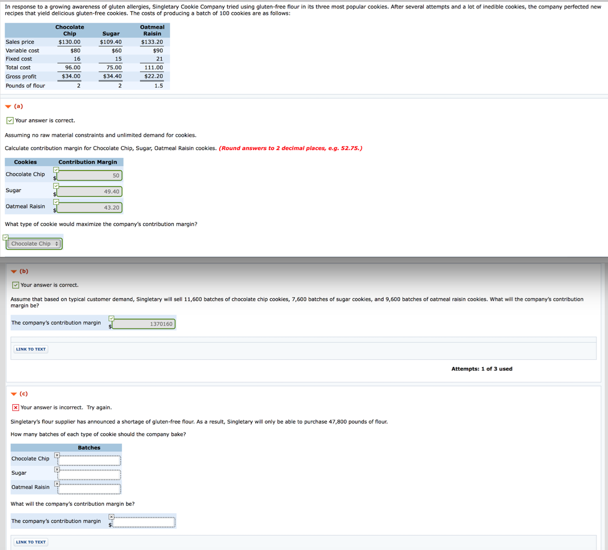 Help me with the part "C"! In response to a growing awareness
