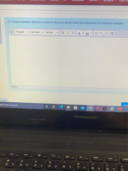  WL MEDIA Compare between discount received & discount allowed with clear