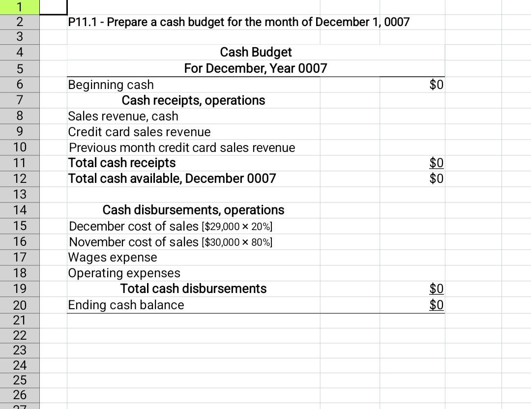 P11.1 The following worksheet should help you with this problem: Assignment12Workbook.xlsx please