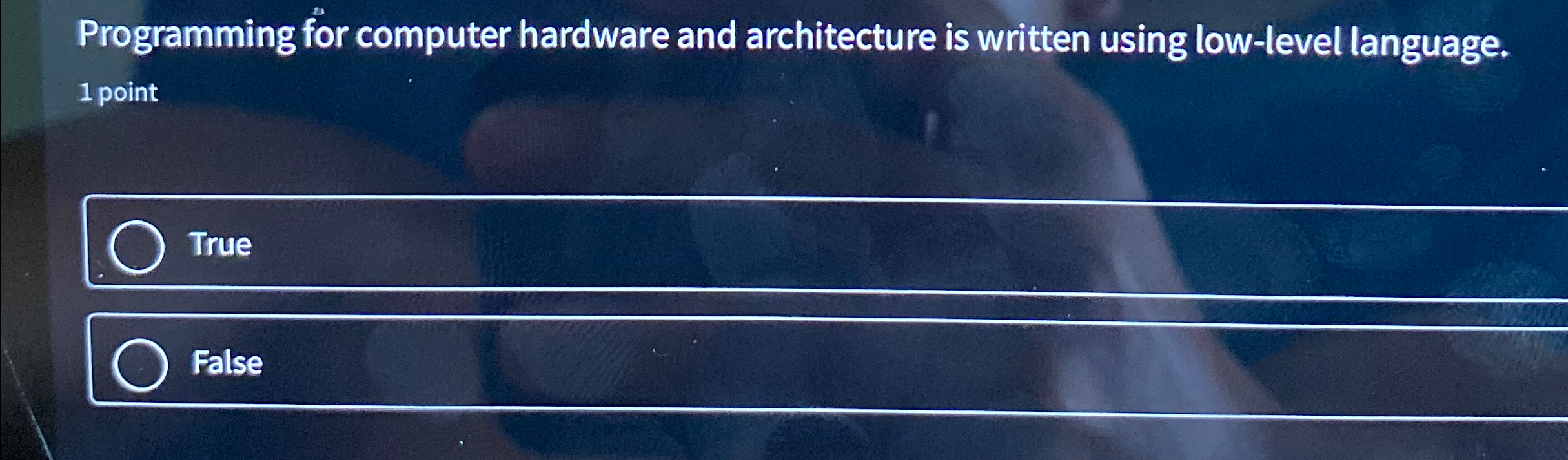  Programming for computer hardware and architecture is written using low-level language.