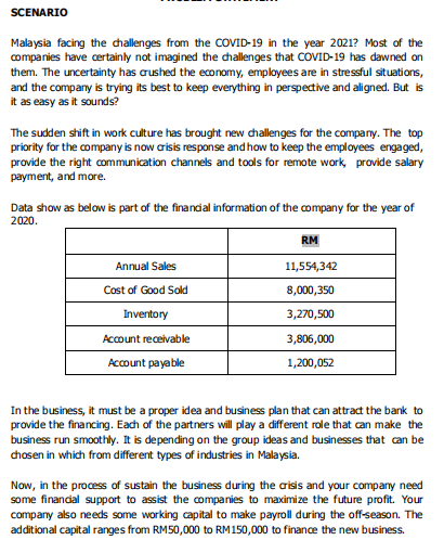  Question 1 Calculate and briefly explain regarding the cash conversion cycle