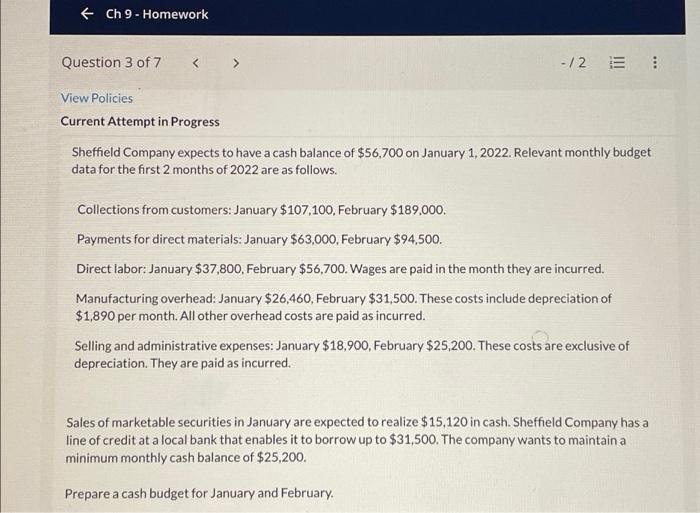 pleasw post full answers only Ch 9 - Homework Question 3 of
