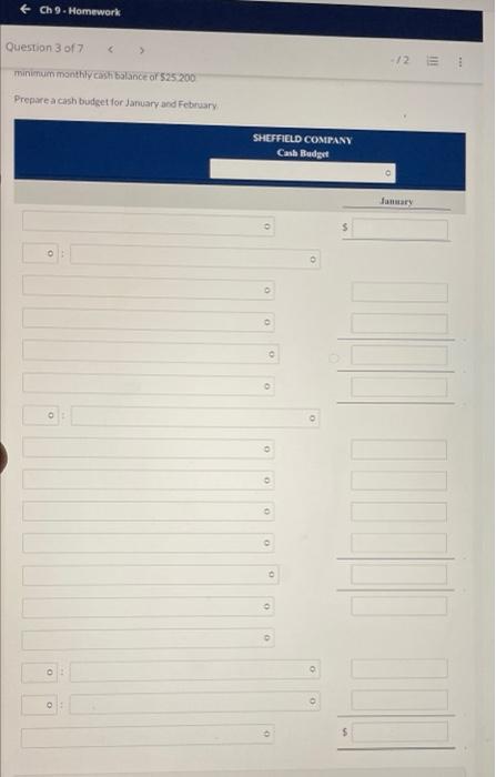 7 -/2 = 1 View Policies Current Attempt in Progress Sheffield Company