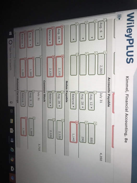 new investors. 6 Paid $2,860 cash on accounts payable. 7 Performed legal