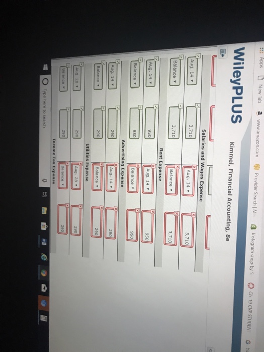 remainder was due on account 12 Purchased additional equipment for $1,270, paying